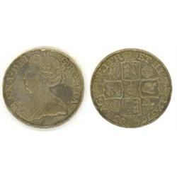 Anne 1713 crown roses & plumes on rev; good fine. (1) £90...