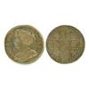 Image 1 : Anne 1713 3 over 2 1/-, roses & plumes on rev; small die flaw obv. Field, good VF. (1)  £40...