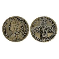 Geo II 1746 Lima 2/6d, most of an original black finish removed, VF. (1)  £44...