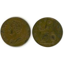 Geo II 1754 1/2d, tiny scratch on edge, good VF. (1)  £18...