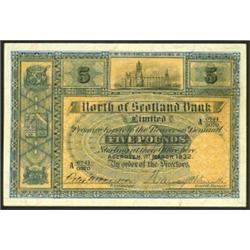 North of Scotland Bank Ltd. £5 dated 1-3-1932 prefix A, PS640, near EF. (1)  £50...