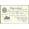 Image 1 : P S Beale white £5 B270 prefix V88 dated 4-10-1951...
