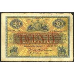 Union Bank of Scotland Ltd. £20 P813C dated 1-2-1943 prefix B, margins a little uneven, VG. (1)...