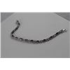 Image 2 : 12  OVAL AMETHYST TENNIS BRACELET SET WITH GENUINE DIAMOND, INCLUDES $475 CERTIFICATE