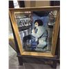 Image 3 : GROUP LOT OF 7 ELVIS PRESLEY FRAMED MIRRORS AND LAMINATED WOODEN BOARD PRINT