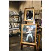 Image 1 : GROUP LOT OF 7 ELVIS PRESLEY FRAMED MIRRORS AND LAMINATED WOODEN PRINT ON BOARD