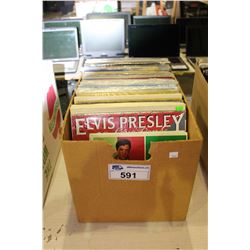 ONE BOX OF ELVIS PRESLEY LPS