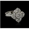 Image 2 : 14KT White Gold 2.14ctw Diamond Ring