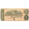 Image 1 : $5 1864 Richmond Virginia Confederate States of America Bank Note