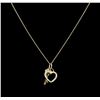 Image 2 : 0.45ctw Diamond Necklace - 14KT Yellow Gold