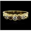 Image 1 : 14KT Yellow Gold 0.58ctw Diamond Ring