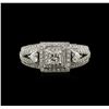 Image 1 : 1.49ctw Diamond Ring - 18KT White Gold