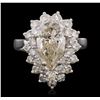 Image 1 : 14KT White Gold 4.69ctw Diamond Ring