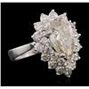 Image 2 : 14KT White Gold 4.69ctw Diamond Ring