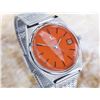 Image 3 : Omega Seamaster Stainless Steel Orange Dial Date Automatic Watch