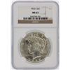 Image 1 : 1923 NGC MS63 Peace Silver Dollar