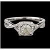 Image 1 : 14KT White Gold 0.67ctw Diamond Ring