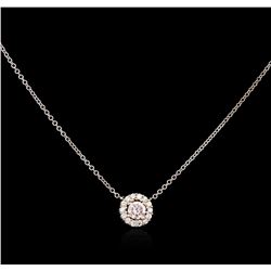 0.57ctw Diamond Necklace - 14KT Two-Tone Gold