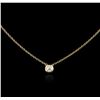 Image 2 : 14KT Yellow Gold 0.29ct Diamond Necklace