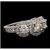 Image 1 : 14KT White Gold 1.83ctw Diamond Ring