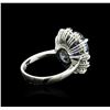 Image 3 : 14KT White Gold 5.33ct Tanzanite and Diamond Ring