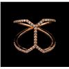 Image 1 : 0.28ctw Diamond Ring - 14KT Rose Gold