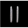 Image 1 : 14KT White Gold 1.25ctw Diamond Earrings