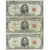 Image 1 : 1963 $5 Red Seal Bill Lot of 3