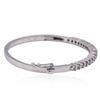 Image 2 : 14KT White Gold 2.52ctw Diamond Bangle Bracelet
