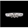 Image 1 : 0.69ctw Diamond Ring - Platinum