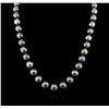 Image 1 : Tahitian Pearl Necklace - 14KT White Gold