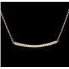 Image 2 : 14KT Yellow Gold 0.84ctw Diamond Necklace