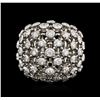 Image 2 : 14KT White Gold 0.72ctw Diamond Ring
