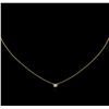 Image 1 : 0.15ct Diamond Necklace - 14KT Yellow Gold