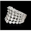 Image 1 : 14KT White Gold 5.15ctw Diamond Ring