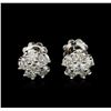 Image 1 : 14KT White Gold 1.36ctw Diamond Earrings