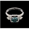 Image 1 : 1.79ctw Fancy Blue Diamond Ring - 14KT White Gold