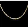 Image 2 : 14KT Yellow Gold 33.45ctw Rough Diamond Necklace