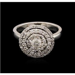 0.89ctw Diamond Ring - 14KT White Gold