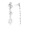 Image 2 : 14KT White Gold 0.66ctw Diamond Earrings