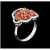 Image 3 : 3.10ctw Sapphire and Diamond Ring - 14KT Two-Tone Gold