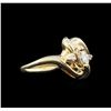 Image 2 : 0.30ctw Diamond Ring - 14KT Yellow Gold