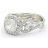 Image 2 : Mark Broumand Designer 2.89ctw Diamond Ring - Platinum