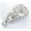 Image 5 : Mark Broumand Designer 2.89ctw Diamond Ring - Platinum