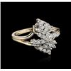 Image 2 : 14KT Yellow Gold 0.25ctw Diamond Ring