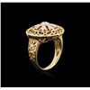 Image 3 : 14KT Yellow Gold 0.22ctw Diamond Ring