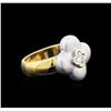 Image 2 : 0.27ct Diamond Solitaire Ring - 18KT Two-Tone Gold