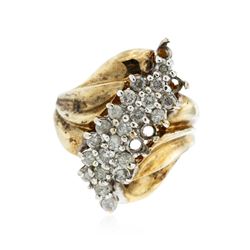 10KT Yellow Gold 0.95ctw Diamond Ring