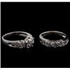 Image 2 : 3.03ctw Diamond Wedding Ring Set - 14KT White Gold