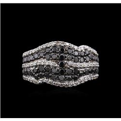 2.13ctw Black Diamond Ring - 14KT White Gold